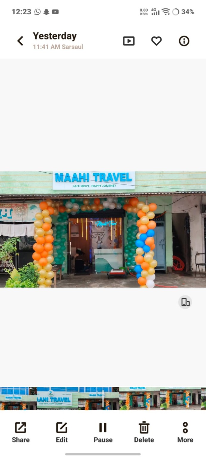 Maahi Travel Opening